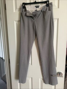 Express Gray Slim Dress Pants